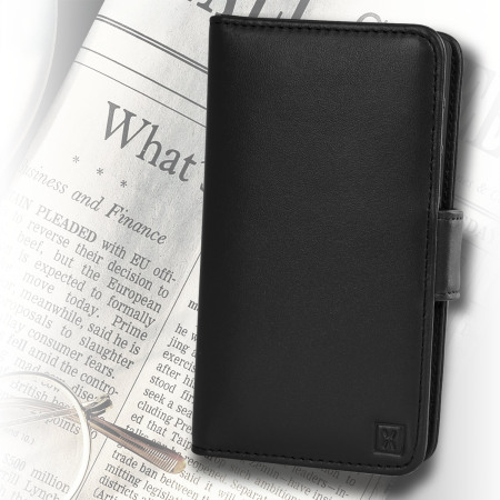 Olixar Sony Xperia Z5 Compact Genuine Leather Suojakotelo - Musta