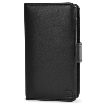 Olixar Sony Xperia Z5 Compact Genuine Leather Lommedeksel - Sort