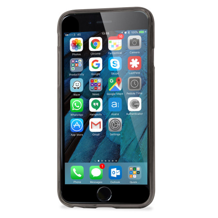 Coque iPhone 6S Plus / 6 Plus FlexiGrip Gel – Noire Fumée
