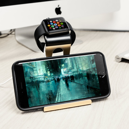 Soporte Olixar de aluminio para Apple Watch , iPad y iPhone - Oro
