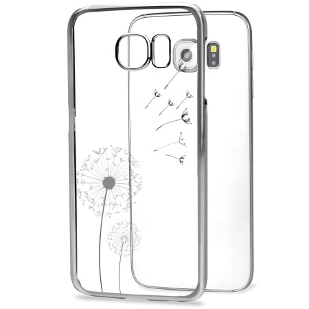 Olixar Dandelion Samsung Galaxy S6 Edge Shell Case - Silver / Clear