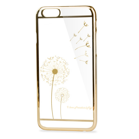 Olixar Dandelion iPhone 6S Plus / 6 Plus Shell Case - Gold / Clear