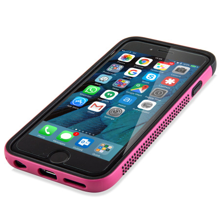 iPhone 6S Bumper Case - Olixar FlexiFrame Hot Pink