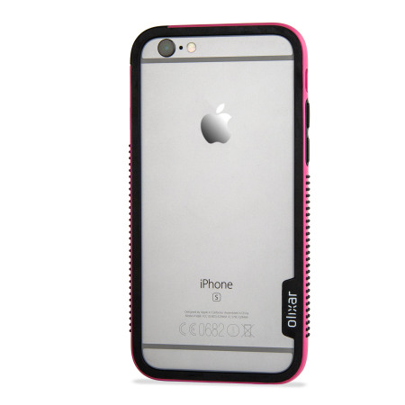 iPhone 6S Bumper Case - Olixar FlexiFrame Hot Pink