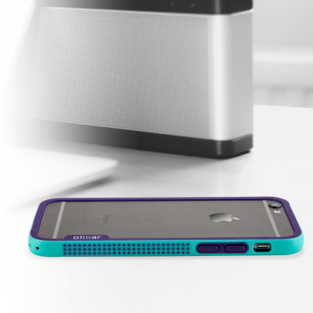 Olixar FlexFrame iPhone 6S Bumper Hülle in Blau