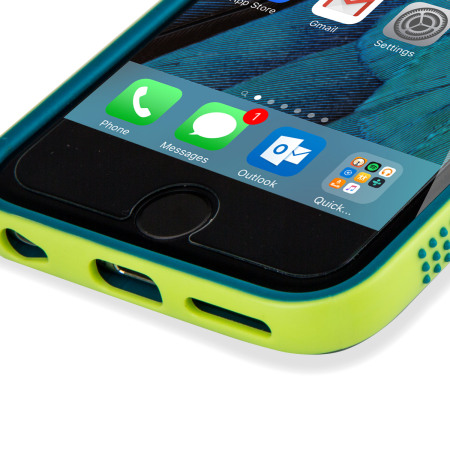 iPhone 6S Bumper Case - Olixar FlexiFrame Green