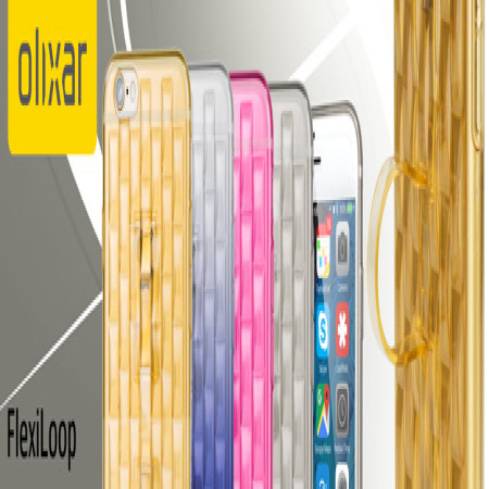 FlexiLoop iPhone 6S Gel Case with Finger Holder - Goud