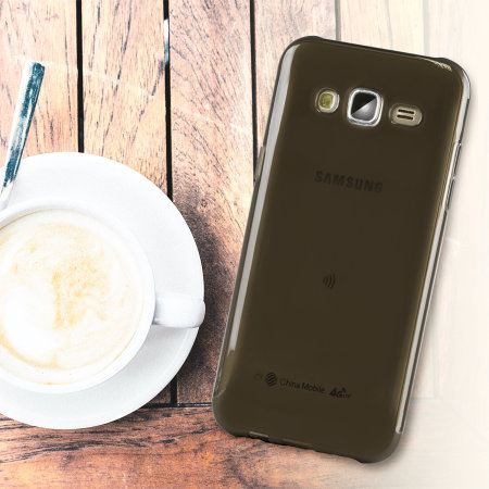 FlexiShield Samsung Galaxy J5 2015 Gel Case - Smoke Black