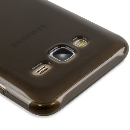 FlexiShield Samsung Galaxy J5 2015 Gel Case - Smoke Black