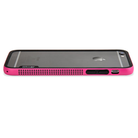 olixar flexiframe iphone 6s plus bumper case - hot pink