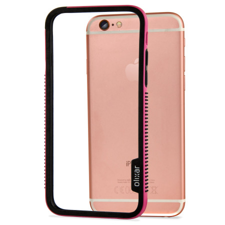 olixar flexiframe iphone 6s plus bumper case - hot pink