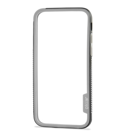 Olixar FlexFrame iPhone 6S Plus Bumper Hülle in Schwarz/Grau