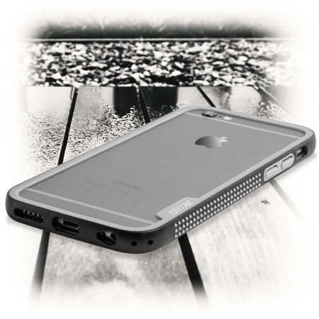 Bumper Olixar FlexiFrame iPhone 6S Plus - Noir / Gris