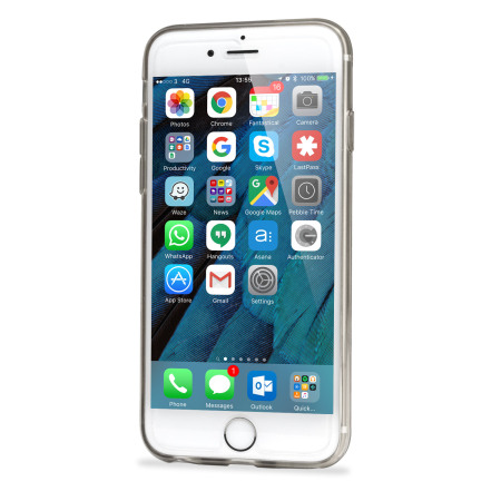 Coque Gel iPhonel 6S Plus FlexiLoop avec support doigt - Transparent