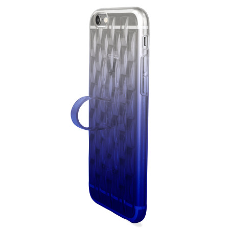 Coque Gel iPhonel 6S Plus FlexiLoop avec support doigt - Bleue