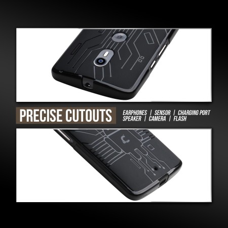 Cruzerlite Motorola Moto X Play Bugdroid Circuit Case - Zwart
