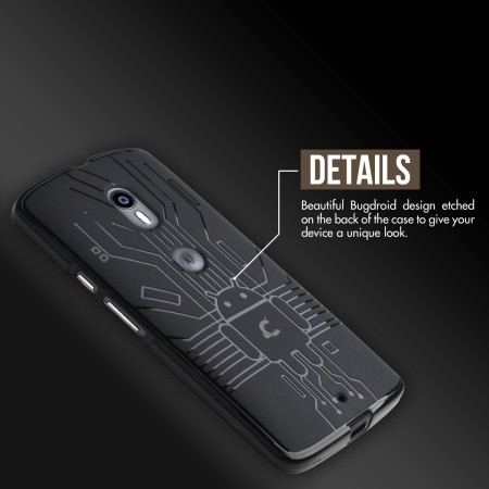 Cruzerlite Motorola Moto X Play Bugdroid Circuit Deksel - Klar