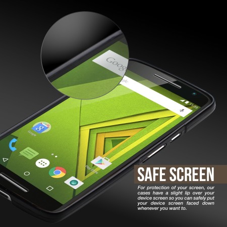 Cruzerlite Motorola Moto X Play Bugdroid Circuit Deksel - Grønn