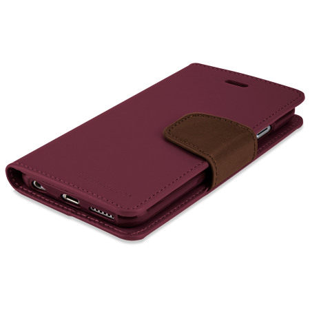 Funda iPhone 6s / 6 Mercury Sonata Diary Premium Tipo Cartera - Vino