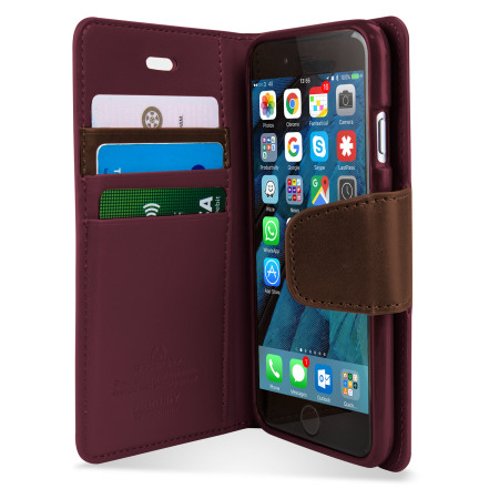 Mercury Sonata Diary iPhone 6S Plus / 6 Plus Wallet Case - Wine