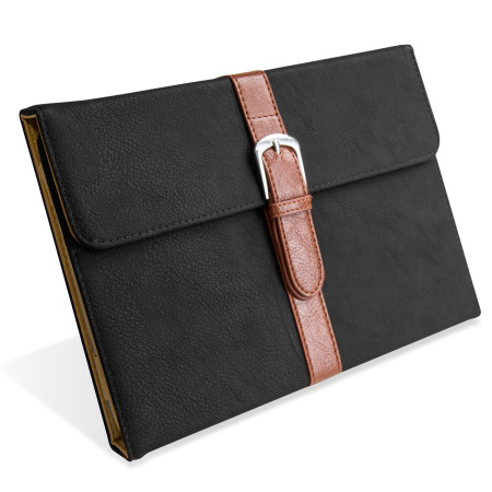 Funda iPad Mini 4 Olixar Vintage Tipo Cuero con Soporte - Negra