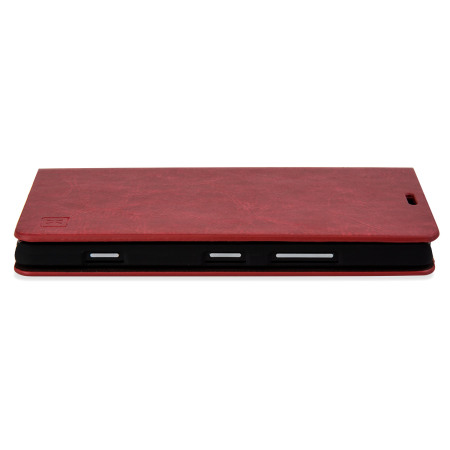Olixar  Microsoft Lumia 950 Wallet Case Tasch im Lederstil in Rot