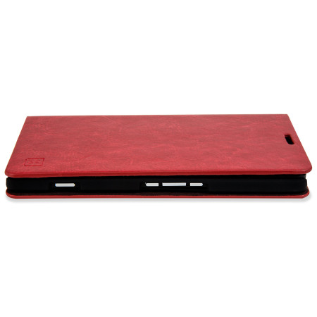 Olixar Leren-Style Microsoft Lumia 950 XL Wallet Case - Rood