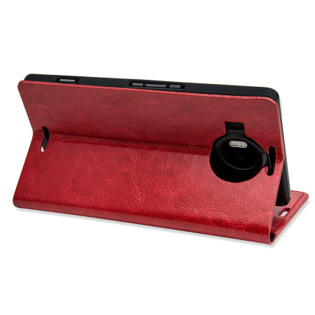 Olixar Leather-Style Microsoft Lumia 950 XL Plånboksfodral - Röd