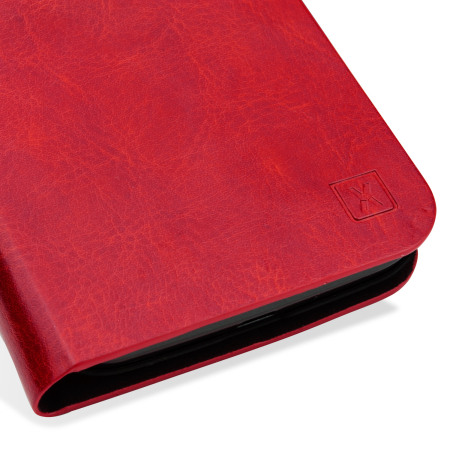 Olixar Leather-Style Microsoft Lumia 950 XL Wallet Case - Red