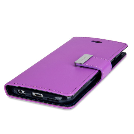 Mercury Rich Diary iPhone 6S / 6 Premium Wallet Case Tasche Lila