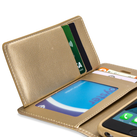 Mercury Rich Diary iPhone 6S Plus / 6 Plus plånboksfodral - Guld