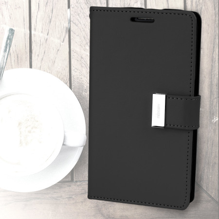 Mercury Rich Diary Samsung Galaxy S6 Premium Plånboksfodral - Svart