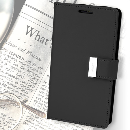 Mercury Rich Diary Samsung Galaxy S6 Premium Wallet Case - Black
