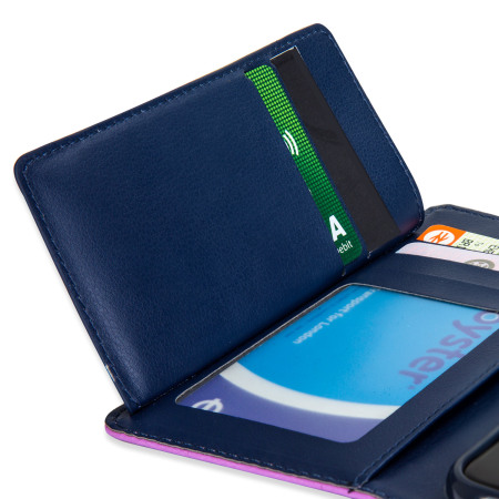 Mercury Rich Diary Samsung Galaxy S6 Premium Wallet Case - Paars