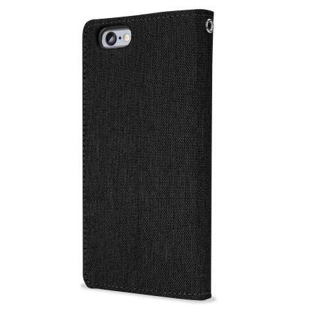 Mercury Canvas Diary iPhone 6S Plus / 6 Plus Wallet Case - Black