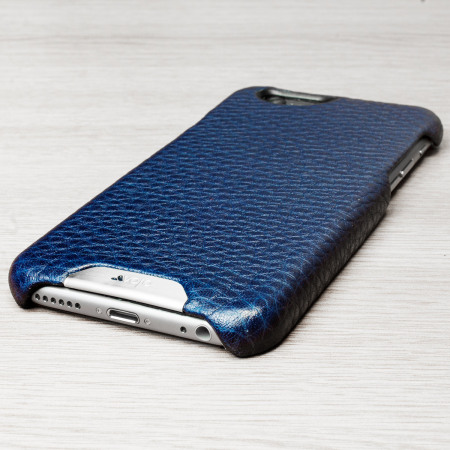Coque Cuir de Luxe iPhone 6S Vaja Ivo - Bleue