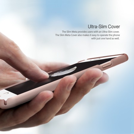 Obliq Slim Meta II Series iPhone 6S Deksel - Rose Gull