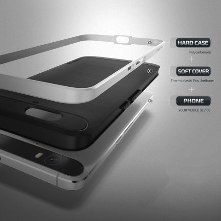 VRS Design High Pro Shield Series Nexus 6PCase Hülle in Satin Silber