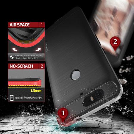 Verus High Pro Shield Series Nexus 6P Case - Satijn Zilver