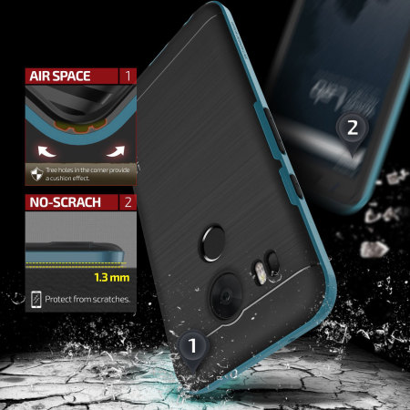 VRS Design High Pro Shield Series Nexus 5X Case Hülle in Electric Blau
