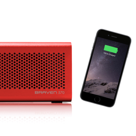 Braven 570 HD Wireless Bluetooth Speaker - Red