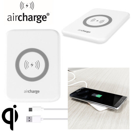 aircharge Slimline Qi Wireless Charging Pad - Wit