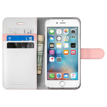 Funda iPhone 6S Plus Spigen Wallet S - Rosa Dorada