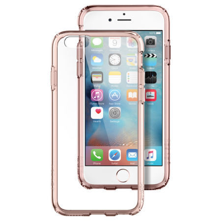 Spigen Ultra Hybrid iPhone 6S Plus / 6 Plus Bumper Case - Rose Crystal