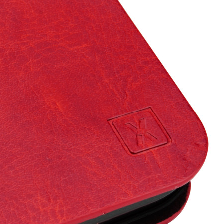 Olixar Leather-Style Nexus 5X Wallet Stand Case - Red