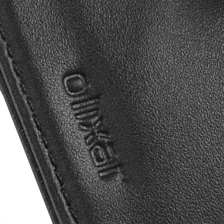 Olixar Premium Genuine Leather Nexus 5X Wallet Case - Zwart