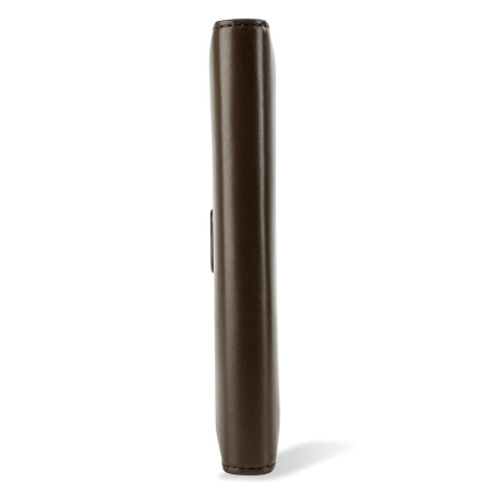 Olixar Premium Genuine Leather Nexus 5X Wallet Case - Brown