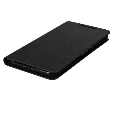 Olixar Leren-Style Nexus 6P Wallet Stand Case -Zwart