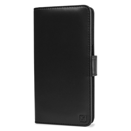 Olixar Premium Genuine Leather Nexus 6P Wallet Case - Black