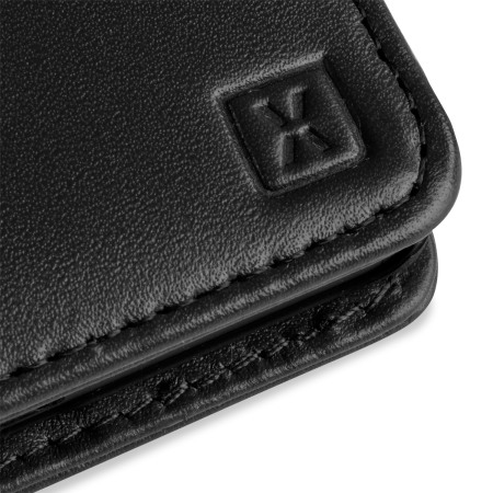Olixar Premium Genuine Leren Nexus 6P Wallet Case - Zwart